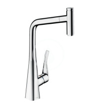 Hansgrohe M71 Dezov baterie Metris Select s vsuvnou koncovkou, sBox, EcoSmart, chrom 73807000