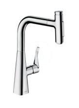 Hansgrohe M71 Dezov baterie Metris Select s vsuvnou sprkou, chrom 73822000