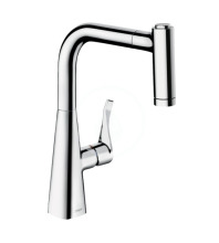 Hansgrohe M71 Dezov baterie Metris s vsuvnou sprkou, sBox, EcoSmart, chrom 73823000