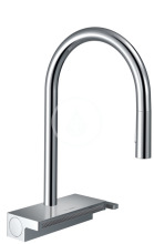 Hansgrohe M81 Dezov baterie Aquno Select s vsuvnou sprkou a plochm sprchovm proudem, sBox, chrom 73831000