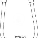 Sprchov hadice Idealflex 1750 mm, ern