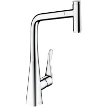 Hansgrohe Metris Select Pkov dezov baterie 320 s vytahovacm vtokem, chrom 14884000