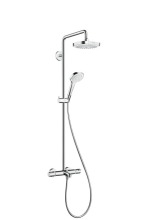 Hansgrohe Croma Select E Sprchov set Showerpipe 180 s termostatem, 2 proudy, bl/chrom 27352400