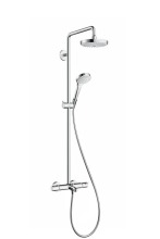 Hansgrohe Croma Select S Sprchový set Showerpipe 180 s termostatem, 2 proudy, bílá/chrom 27351400