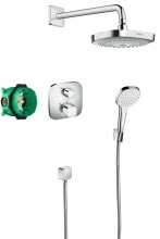 Hansgrohe Croma Select E Sprchov set 180 s termostatem Ecostat E, 2 proudy, chrom 27294000