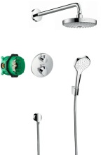 Hansgrohe Croma Select S Sprchov set 180 s termostatem Ecostat S, 2 proudy, chrom 27295000