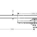 Horn sprcha E 300 s ramenem, matn ern