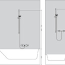 Sprchov souprava Vario Ecostat 1001CL Combi, 650 mm, bl/chrom