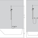 Sprchov ty Unica'S Puro 900 mm, kartovan nikl
