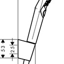 Sada run sprchy S 120/drku Porter, 1250 mm, bl/chrom