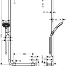 Sprchov souprava 120/Unica'Comfort 110 L, chrom