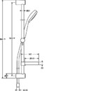 Sprchov set s termostatem, ECO, chrom