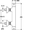 Sprchov set s termostatem, ECO, chrom