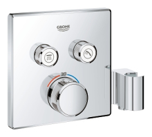 Grohe Grohtherm SmartControl Termostatick vanov baterie pod omtku, se 2 ventily a drkem pro sprchu, chrom 29125000