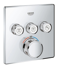 Grohe Grohtherm SmartControl Termostatick vanov baterie pod omtku se 3 ventily, chrom 29126000