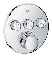 Grohe Grohtherm SmartControl Termostatick sprchov podomtkov baterie, 3 ventily, chrom 29121000