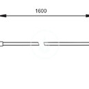 Sprchov hadice,1600 mm, leskl zlat