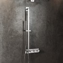 Sprchov ty 900 mm s integrovanm dlem pro pipojen sprchy, chrom