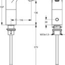 Umyvadlov senzorov baterie smovac (k pipojen na s 230 V), chrom