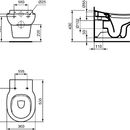 Stojc dtsk klozet 360 x 315 x 490 mm (3-7 let), bl