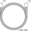 Sprchov hadice 915.02, dlka 2000 mm, kov