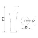 Nimco - ATRI - Dávkovač tekutého mýdla, pumpička plast - AT 5031-20