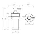 Nimco - BORMO - Dvkova tekutho mdla, pumpika mosaz - BR 11031KN-T-26