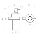 Nimco - BORMO - Dvkova tekutho mdla, pumpika plast - BR 11031W-26