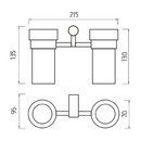 Nimco - BORMO - Držák na kartáčky - BR 11058DW-26