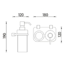 Nimco - BORMO - Dvojit drk dvkovae a sklenky - BR X3-5831W-26