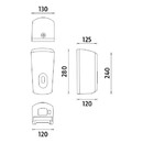 Nimco - Hygienick� program - Bezdotykov� z�sobn�k na p�nov� m�dlo - HP 9531S-P-04