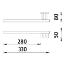 Nimco - KEIRA - Drk na runky lev do zdi - KE 22060L-26