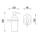 Nimco - Kibo  - Dávkovač tekutého mýdla, pumpička plast - Ki X3-31W-26