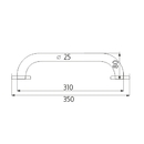 Nimco - Madla - Madlo 300x25 mm - BM 7035C-26