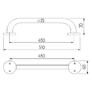 Nimco - Madla - Madlo 450x25 mm - BM 7335-18