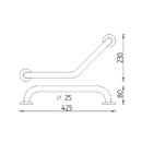 Nimco - Madla - Madlo lomen 425x25 mm - BM 7035L-18