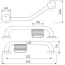 Nimco - Madla - Madlo lomen s mdelnkem 433x25 mm - BM 7035LZ-18