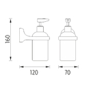 Nimco - MONOLIT - Dávkovač tekutého mýdla, pumpička plast - MO 4031C-P-26