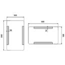 Nimco - OBDELNKOV - OBL ROHY - LED zrcadlo 500x800 - ZP 18001