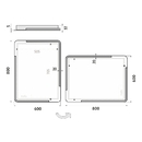 Nimco - OBDELNKOV - OBL ROHY - LED zrcadlo 600x800 - ZP 15002