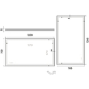 Nimco - OBDELNKOV - OSTR ROHY - LED zrcadlo 1200x700 - ZP 13006