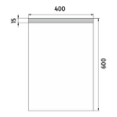 Nimco - OBDELNKOV - OSTR ROHY - LED zrcadlo 400x600 - ZP 8000