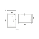 Nimco - OBDELNKOV - OSTR ROHY - LED zrcadlo 500x700 - ZP 13001