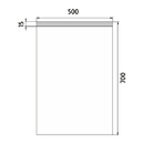 Nimco - OBDELNKOV - OSTR ROHY - LED zrcadlo 500x700 - ZP 8001