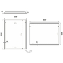 Nimco - OBDELNKOV - OSTR ROHY - LED zrcadlo 600x800 - ZP 11002