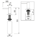 Nimco - Ostatní doplňky - Vestavěný dávkovač, pumpa 27 mm - UN 2031V-26
