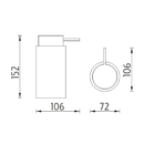 Nimco - PURE - Dvkova tekutho mdla, pumpika plast - PU 7031-40